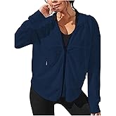 GORGLITTER Women's Zip Up Jackets Lightweight Mesh Long Sleeve Workout Gym Jacket Fishnet Aesthetic Track Hoodies