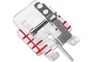 DREAMSTITCH 1/4 inch (Quarter Inch) Clear Stitch in Ditch Presser Foot Snap On Straight Stitching Fits for Brother, Singer, Babylock, Bernette, Elna, Viking Sewing Machine