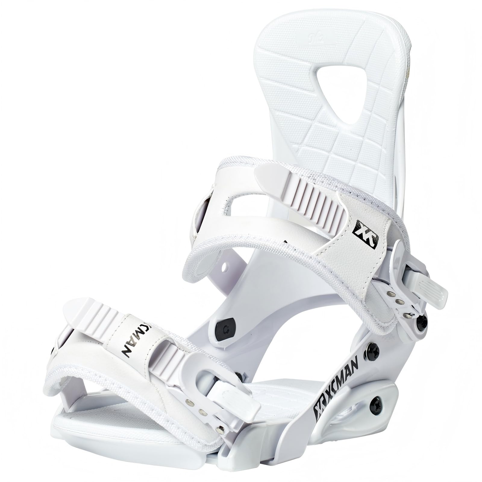 XCMAN Outdoors All-Mountain Snowboard Binding, Boot US Size 6-9 (White, M)