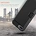 Trianium iPhone 8 Plus Wallet Case [Walletium Series] for Apple iPhone 8Plus / iPhone 7 Plus Case Wallet Credit Card Holder Enhanced Grip/Card Slot Holder Cover [Heavy Duty Protection] - Black