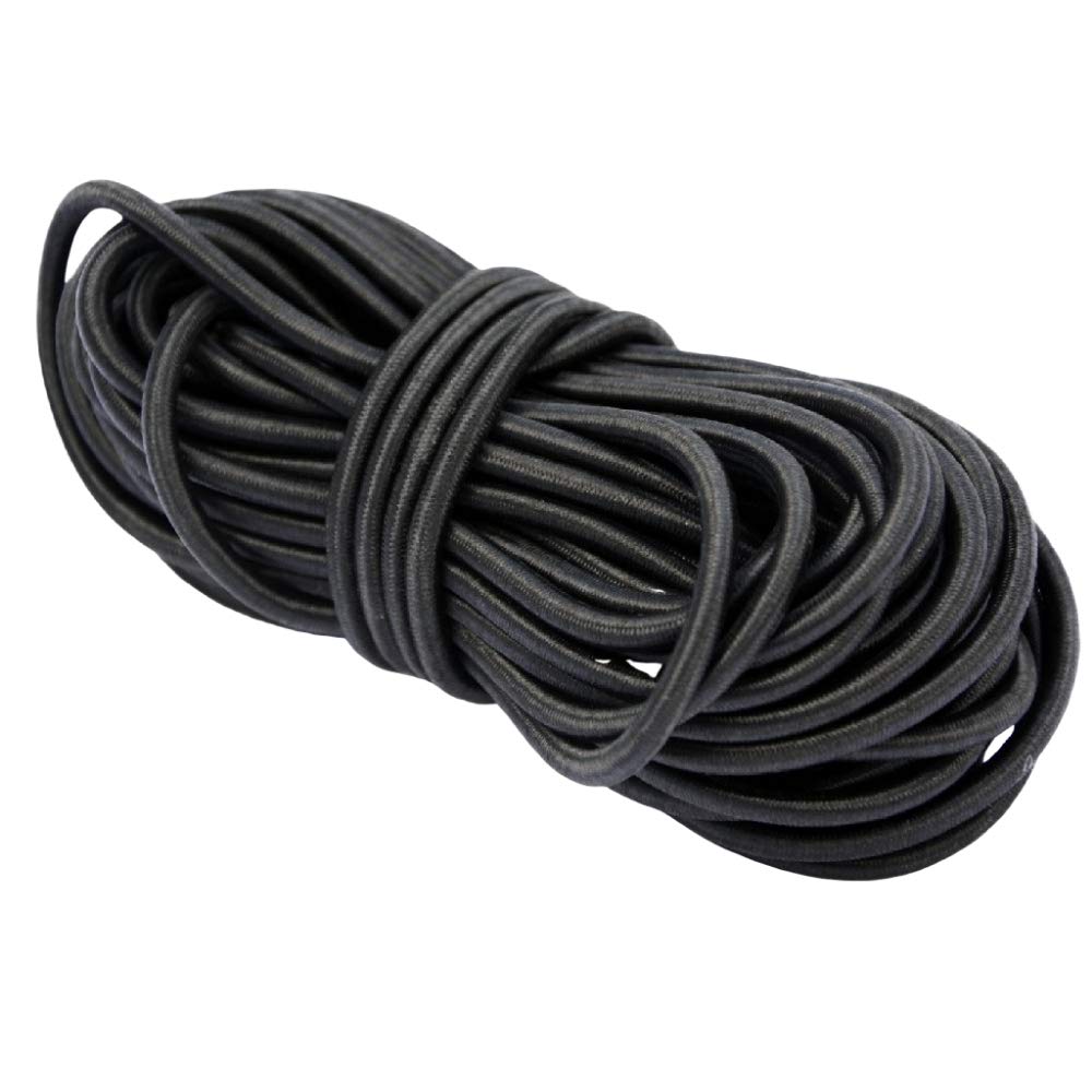 The Bead Shop Round Elastic Cord 3mm 10m Black – High Strength Stretch Cord for Bracelet Making, Beading, Sewing, Masks & Crafts – UK Brand