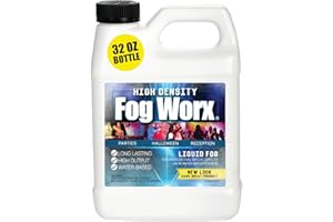 FogWorx Extreme High Density Fog Juice - Quart – 32 Fluid Ounces of Long Lasting, High Output, Odorless Water Based Machine F