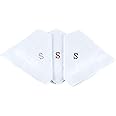 Initial Handkerchief for Men, Monogrammed Boxed 3 Piece Set,100% Cotton