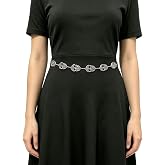 Skull Waist Chain Belt Gothic Punk Silver Layered Body Belly Chain | Y2K dark style,adjustable extension chain,3D pendants decor,fits skirts dresses jeans,Halloween party cosplay accessory