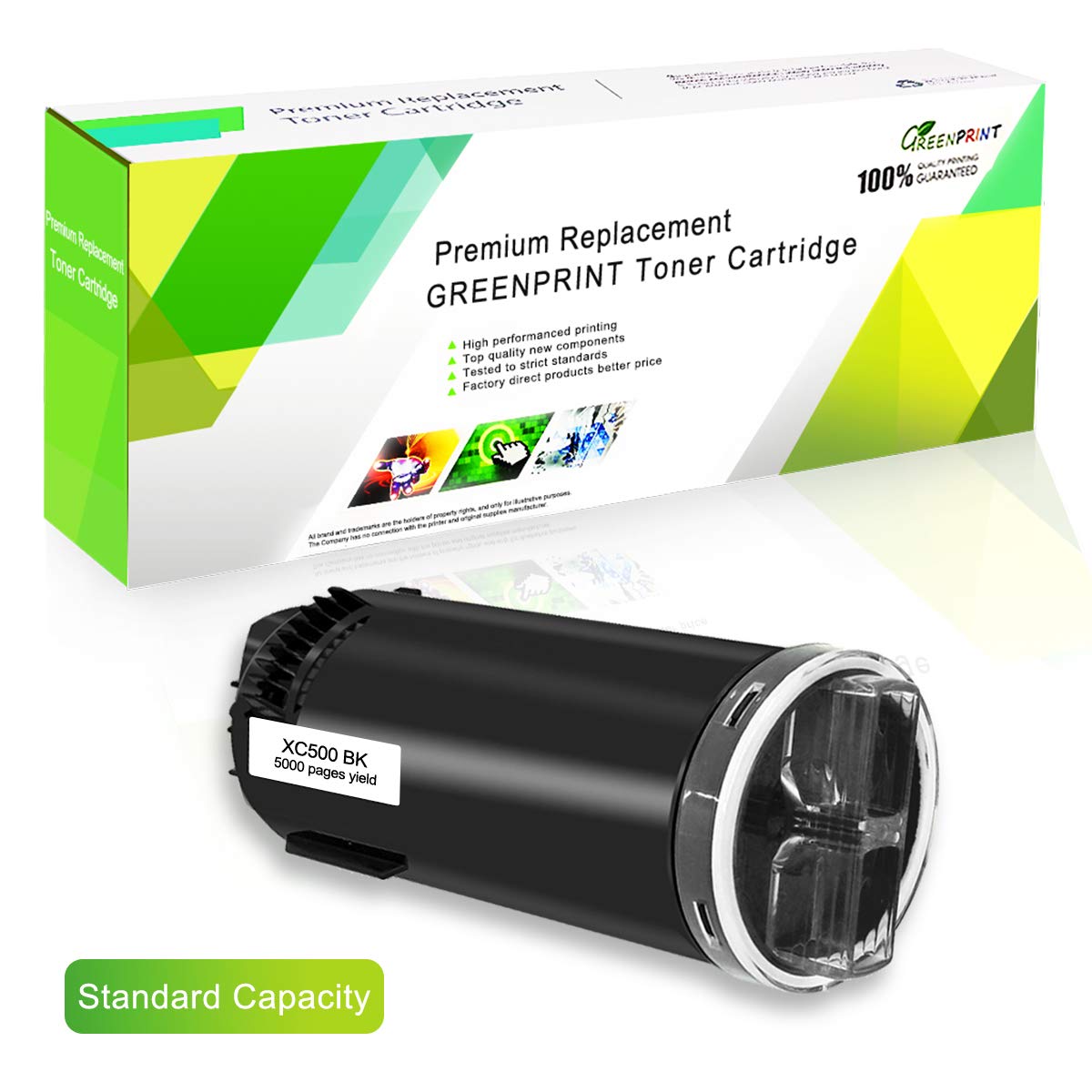 GREENPRINT 106R03862 Compatible Toner Cartridge for Xerox C500 C505 Series Black Standard Capacity 5000 Pages for Xerox VersaLink C500N C505N C500DN C505DN Printers