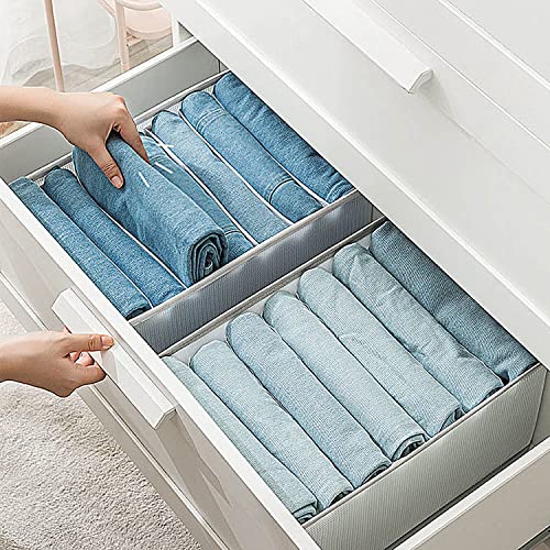 FOMAILE Upgrade Clothes Drawer Organizer, Foldable Jeans Storage 7