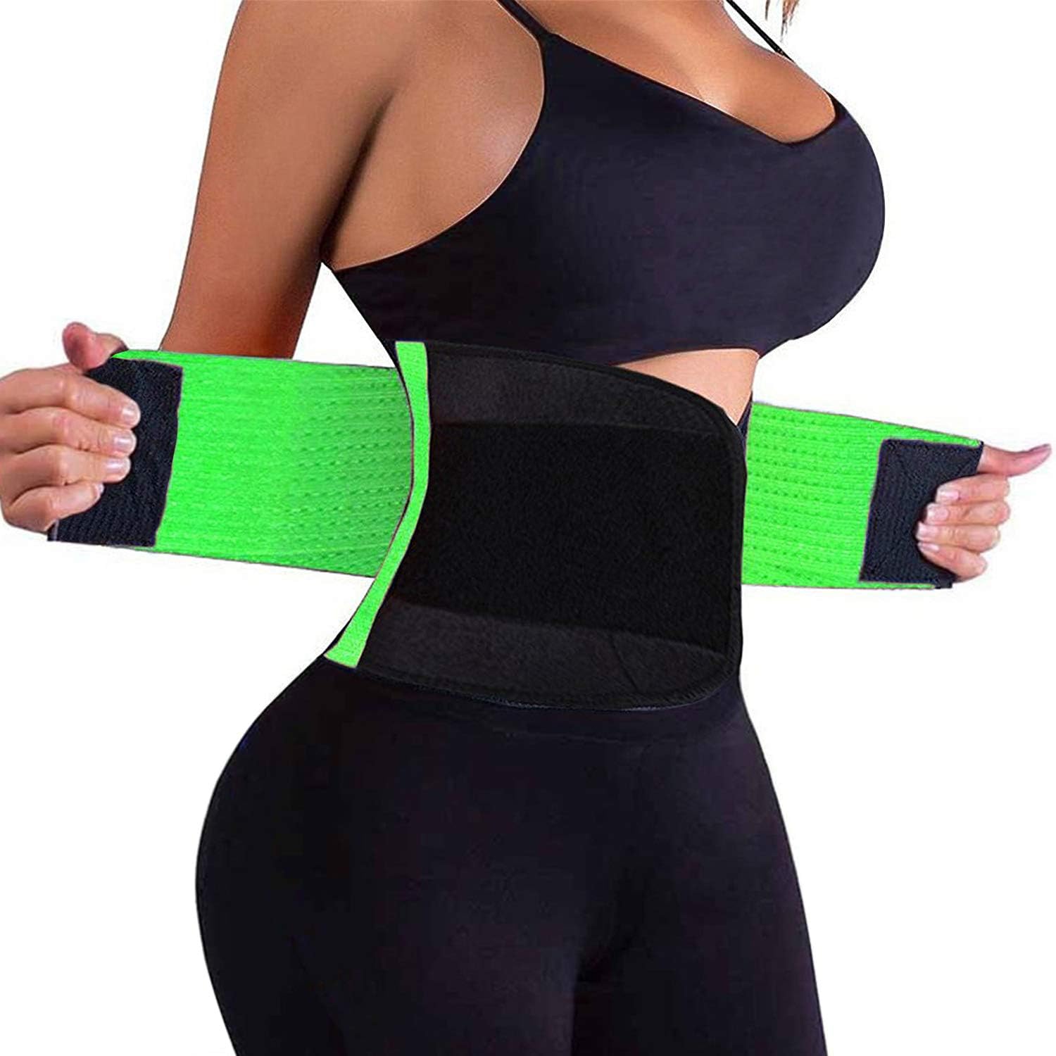 VENUZOR Waist Trainer Belt for Women Men - Waist Cincher Trimmer Weight Loss Ab Belt - Sport Sweat Workout Slimming Body Shaper Belt