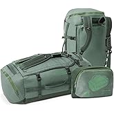Eagle Creek Cargo Hauler Duffel Bag - Carry-On Duffel Bag for Travel - Easy Access Compartments - Lockable Zipper Opening - Water Resistant - Duck Green - 60L