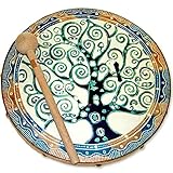 Goat Skin Frame Drum with Tree Of Life Design