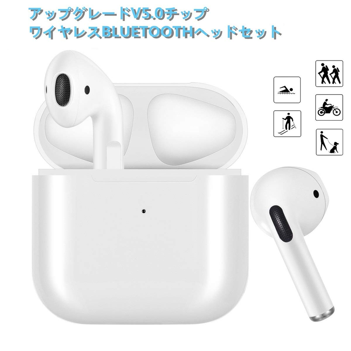 Mua ワイヤレスイヤホン Aptx c対応 高音質 Bluetooth イヤホン 30時間再生 Type C 充電 Bluetooth 5 0 完全ワイヤレスイヤホン Ap4 Tws チップセット搭載 Tws Pro ワイヤードイヤホン 自動ペアリング 両耳 片耳対応 小型 防水 スポーツ イヤホン サウンドピーツ フル