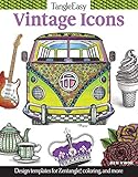 TangleEasy Vintage Icons: Design Templates for Zentangle(R), Coloring, and More (Design Originals) by Ben Kwok