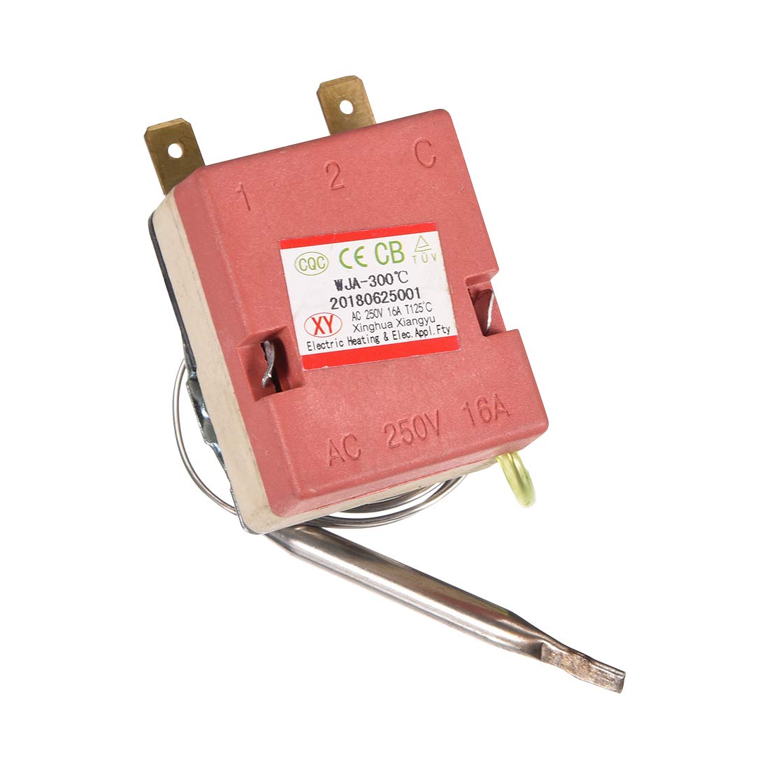 50300℃ 16A 2 Pin N.C Adjustable Temperature Controller uxcell Electric
