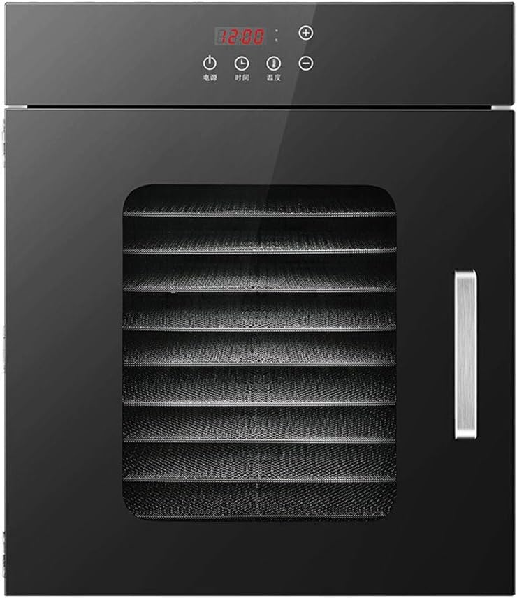 HYL Food Dehydrators Large-capacity food dryer, dried fruit machine, suitable for fruit and vegetable meat and pet snacks, with timing function, temperature 30 °C-90 °C adjustable