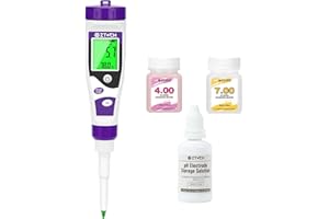 EZTOCH Food pH Meter, Digital pH Meter for Food Fermentation Canning Cooking, Smart Sourdough pH Tester for Bread Cheese Sauces, Measure pH in Water, Brewing, Meat, Sausages, Pickles, Sushi Rice