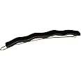 France Luxe Wavy Tige Boule Barrette - Black
