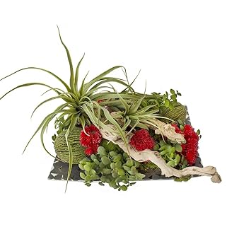 Centerpiece With Wood Flowers And Succulents Centre De