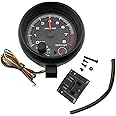 DEVMO Inch Car Tachometer Tacho Gauge Meter 0-8000 12V RPM with Black Background