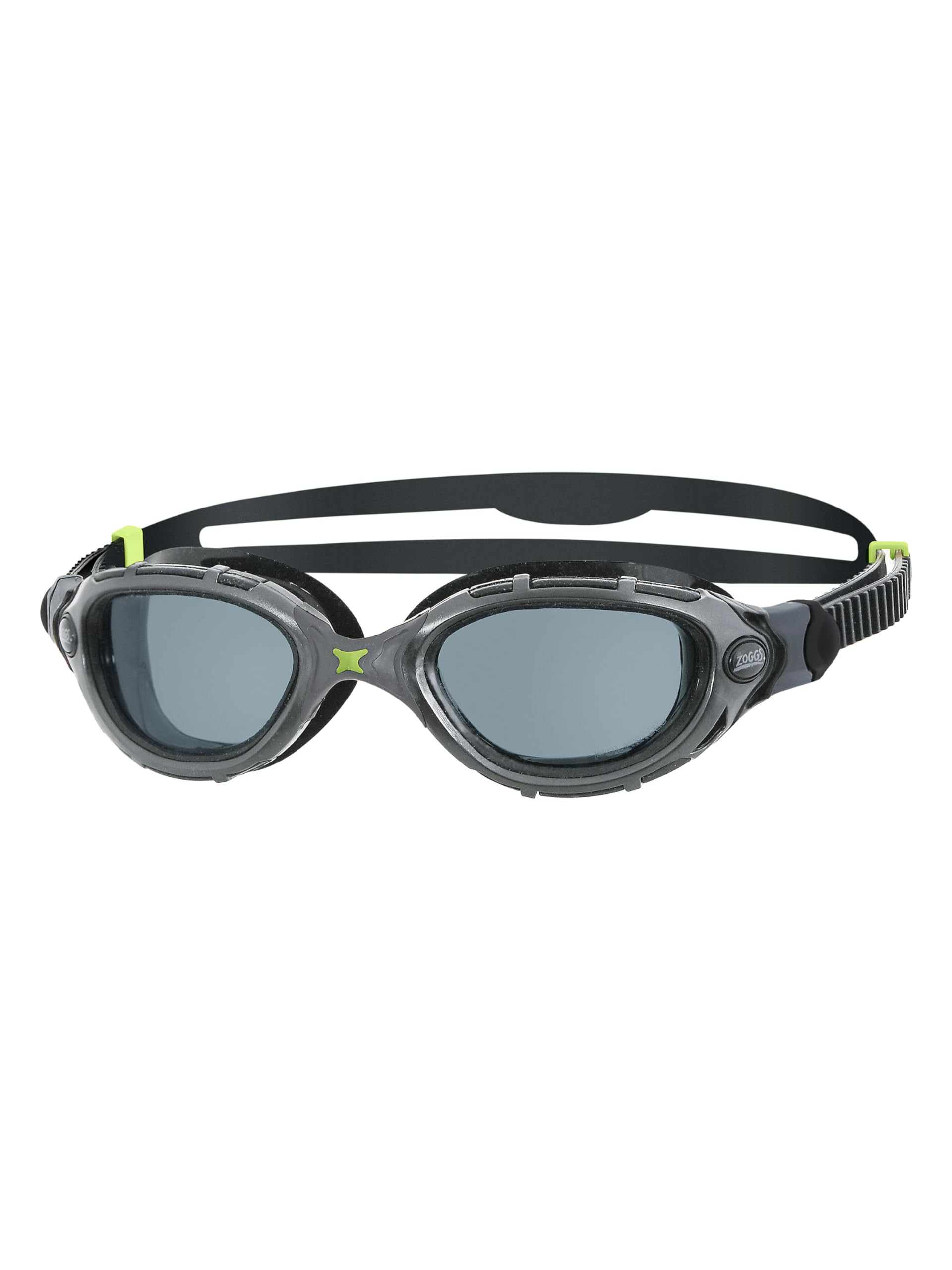Zoggs Original Predator Flex Adult Swimming Goggles | Polarized Lens, Anti-Fog, UV Protection, Quick-Adjust Strap, Curved 180° Vision | Pool and Open Water