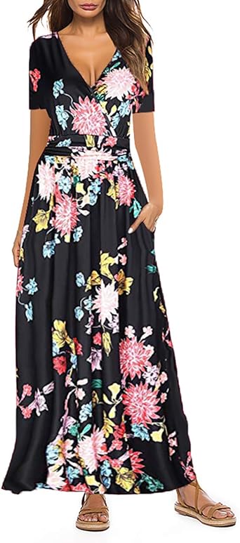 floral print boho dress