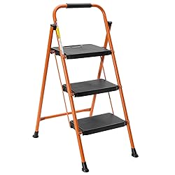 BOCOM 3 Step Ladder, Lightweight Portable Foldable