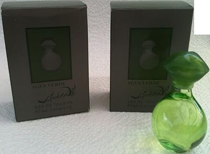 Salvador Dalí agua verde 2 x miniatura de mini (2 x 8 ml EDT ...