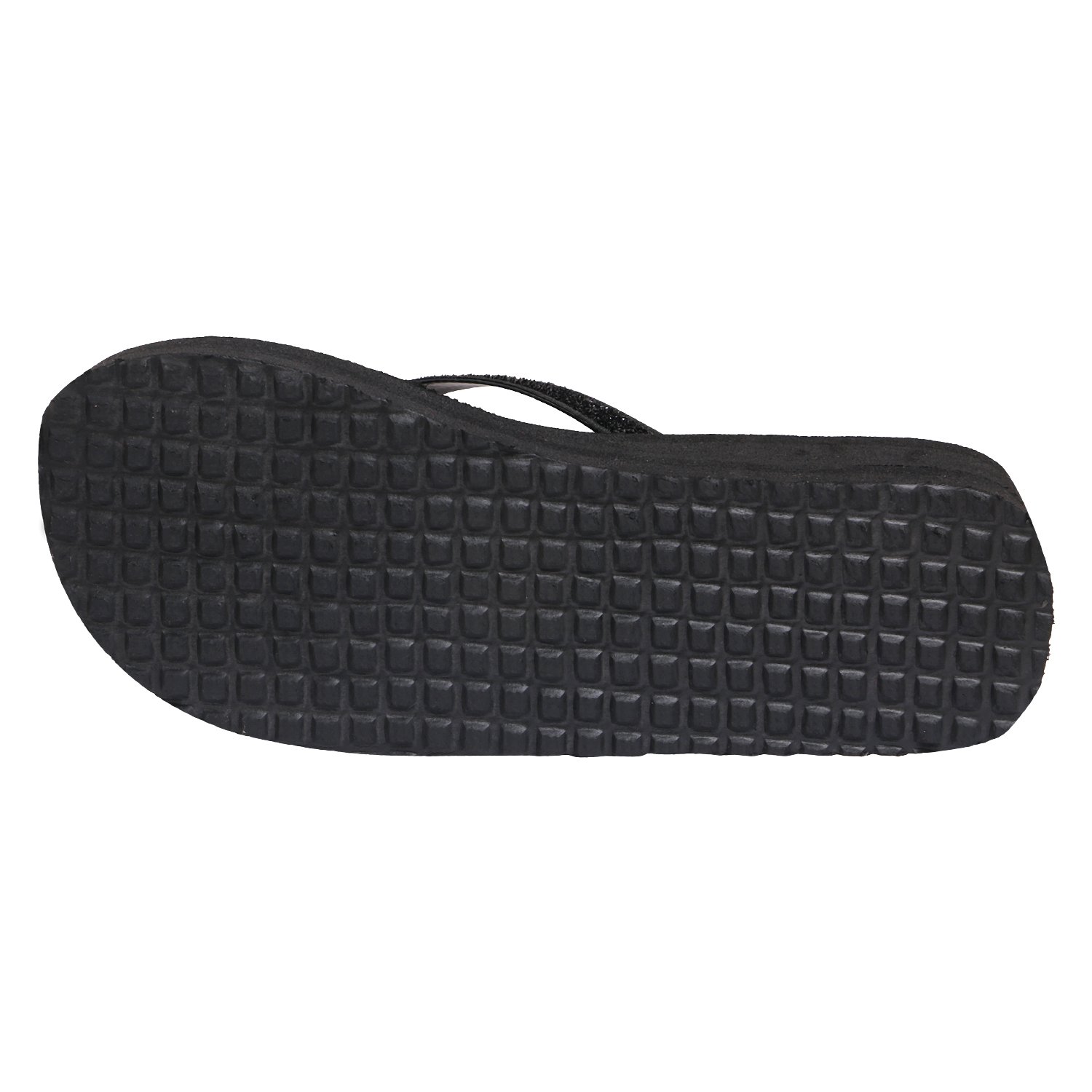 hd casual rubber flip-flop slippers for women (black)