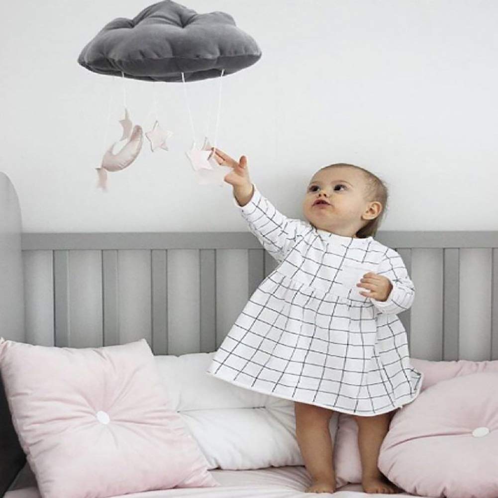Accessoires Et Decorations Decoration De La Maison Epf Lk Topfay 1pc Hanging Nuage Decoration Bebe Plafond Mobile Hanging Decorations Nuage Lune Et Les Etoiles Pour Garland Douche Bebe Chambre De Bebe Chambre Denfant