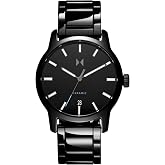 MVMT Classic II Men's Watch 3 Hand Quartz Ceramic Link Bracelet Everyday Sport Wear for Him 44mm