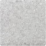 BEADTIN Crystal Clear Transparent 4mm Faceted Round Craft Beads (1250pc)