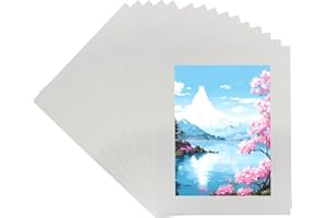 Kemcatui 15 Pack 6.5x8.5 Picture Mats, Designed for 4.5x6.5 Pictures, Photo Frames, Artworks, Prints and Professional Display