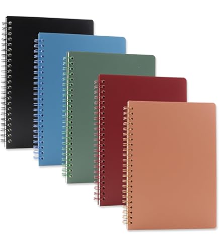 DSTELIN Blank Spiral Notebook, 2-Pack, Soft Cover, Sketch Book, 100 Pages / 50 Sheets, 7.5 Inch - View #2