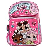 LOL Surprise! Hot Pink 16' Backpack- Royal Hi-Ney, Miss Baby & Leading Baby