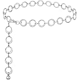 FIORETTO Chain Belt for Women Metal Waist Chain Fashion Multilayer Chain Belts for Dress