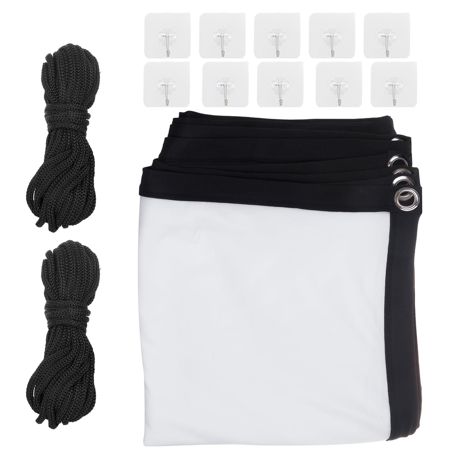 Maclean projection screen, 120", 265x149cm, 25mm 16:9 border, tension hooks, MC-982