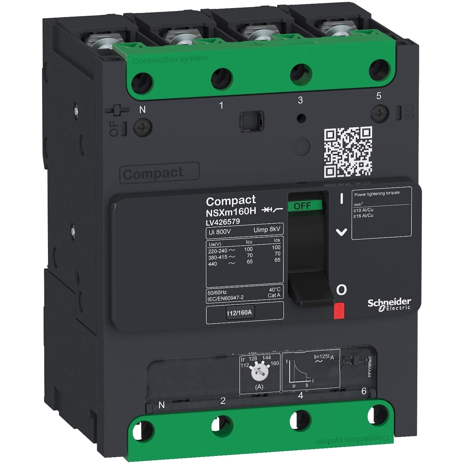 NSXm 36kA TM63D 4P/4P Screw Switch