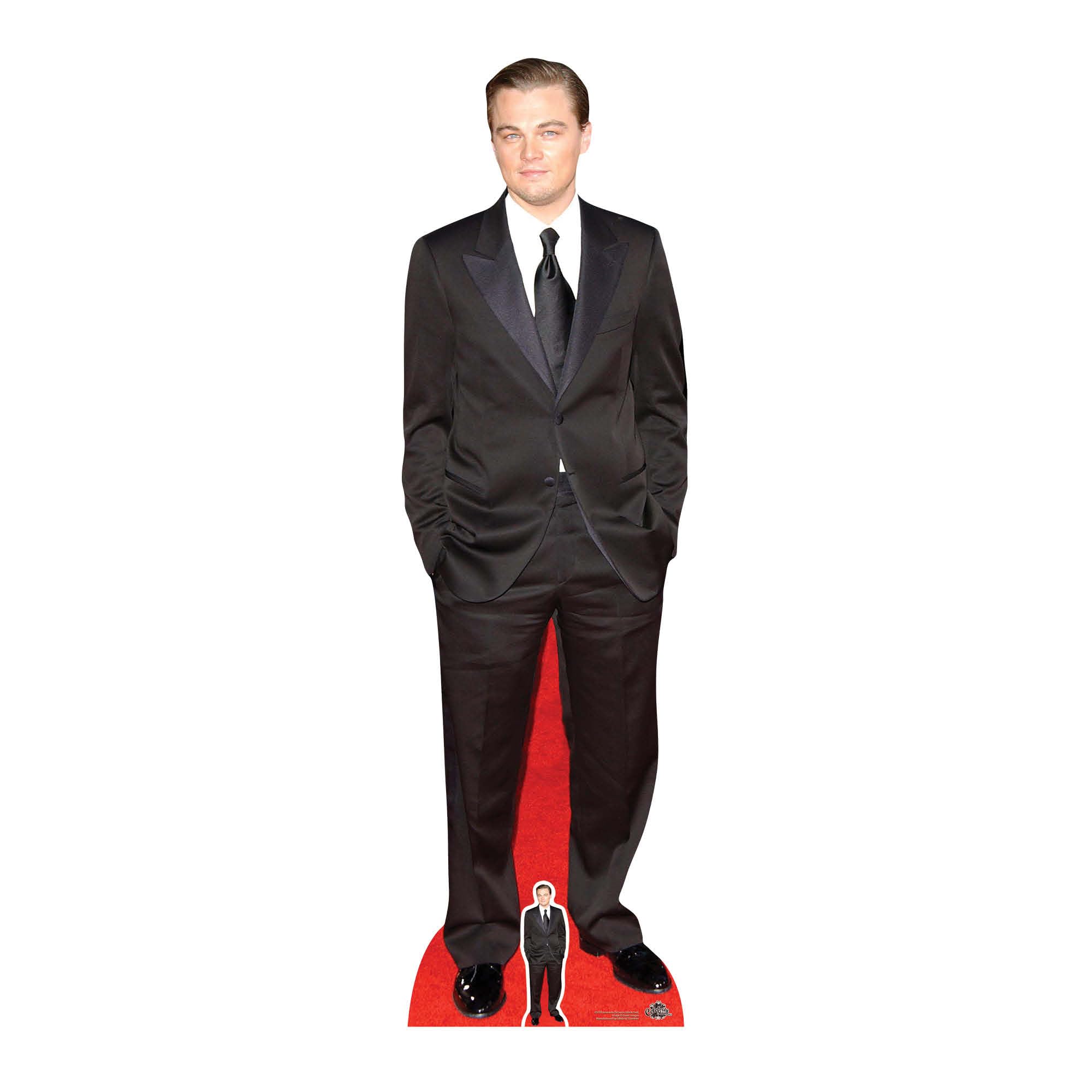 Star Cutouts CS705 Leonardo DiCaprio Black Suit Lifesize Cardboard Cutout 183cm – Hollywood Movie Star Party Decoration & Fan Display