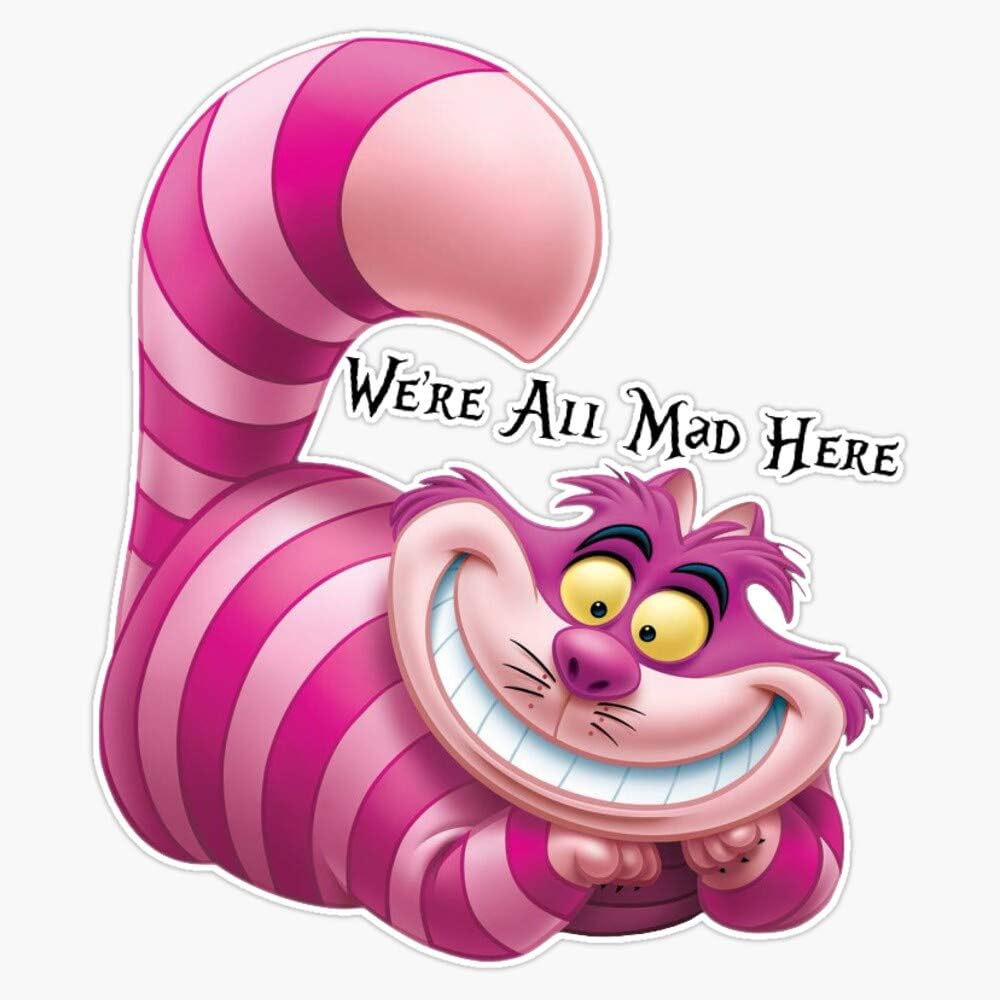 Cheshire Cat Sticker Decal Vinyl Bumper Sticker Decal