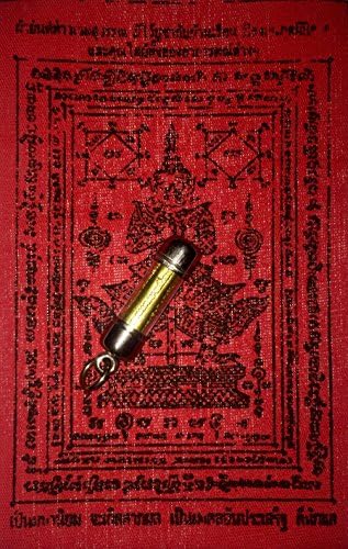 San jewelry Thai Holy Magic Amulet Takrud Holy TAKRUD Protect Thai Buddha Amulet