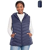 HHE Womens Plus Size Packable Puffer Vest 1X-6X Women's Hooded Lightweight Quilted Puffy Vest
