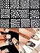 Chinatera 12 Sheet Christmas Snowflake 3D Nail Art Sticker Decal Tips Decoration, White