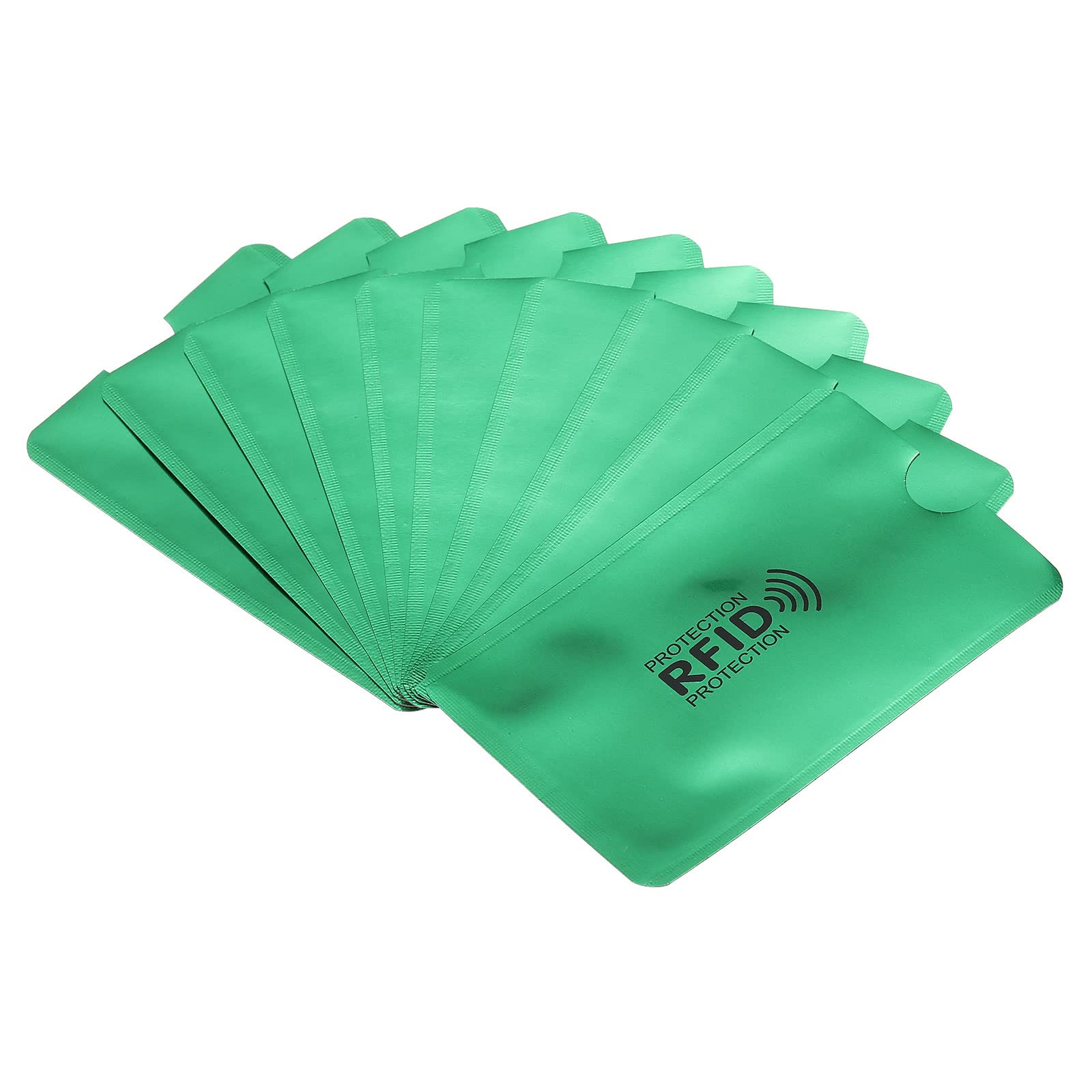 PATIKIL RFID Blocking Credit Card Sleeves, 30 Pack Contactless Protector Holder for NFC Purse, Light Green