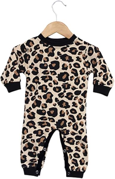 baby leopard print romper