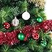 SANNO 24ct Christmas Balls Tree Decorations Red Green White Balls, Traditional Crafting Holiday Wedding Party Xmas Ornament Balls Christmas Baubles Shatterproof Christmas Tree Decorations 60mm
