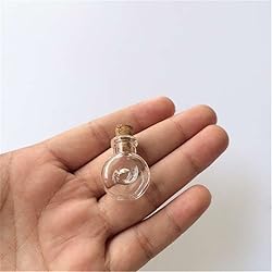 TAI DIAN Mini Glass Bottles Pendants XO Shape Small
