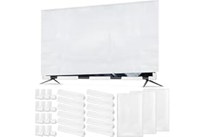 3 Pack Cushioning Foam Set Include TV Protection 65" Cover Fits up to 65'' W x 36'' H,12 Moving Corner Edge Protectors and 12