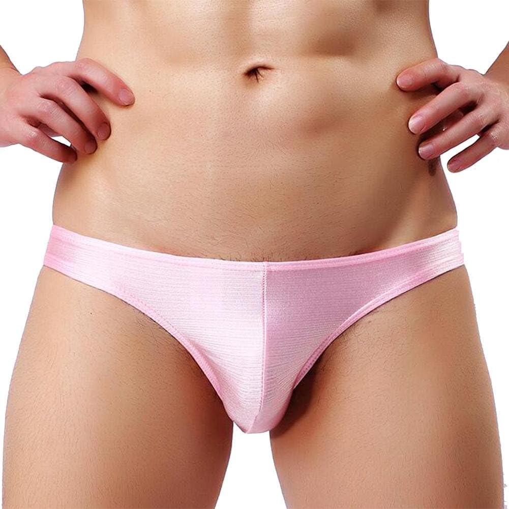 Fxwj Jockstraps for Gay Exposed Hips G-String Sexy Underpants 4 Bright Colors, Pink, m