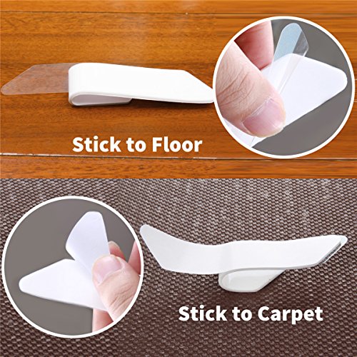 image for Rug Grippers, Vmini 8pcs Non Slip Rug Pads, Anti Curling Rug Gripper, 