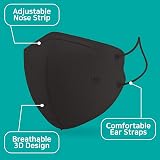 Aurora Dr. Smile K Protective Face Mask Large Black Pack of 20 Disposable view 6