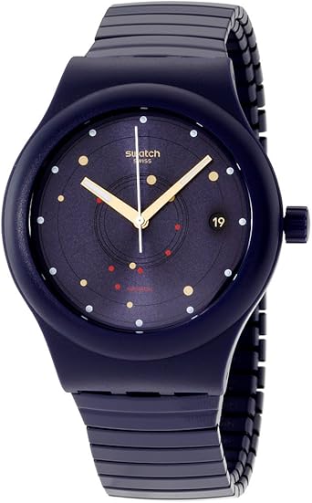 Swatch Originals sistem mar Flex azul Dial silicona correa Unisex Reloj sutn403 a