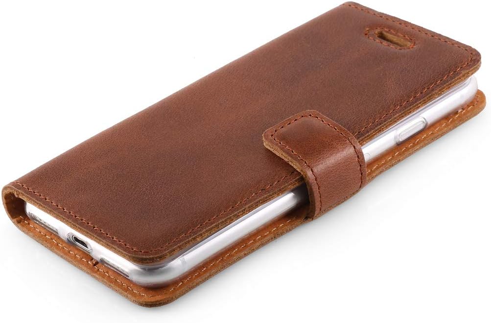 SURAZO Leather Wallet Mobile Phone Case Compatible with Sony Xperia Z5, Flip & Fold Smartphone Case with Stand, RFID Blocker - Image 3